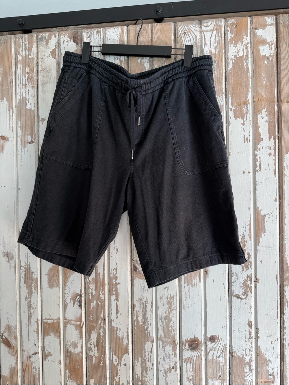 Athleta Women’s Black Drawstring Farallon Bermuda Shorts, 16 Tall
